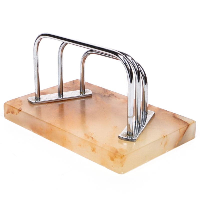 Listownik Art Deco lata 20 XX w chrom i onyks - 170339