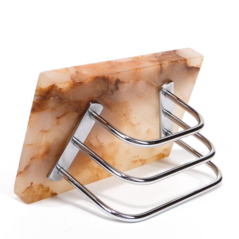 Listownik Art Deco lata 20 XX w chrom i onyks - 170340