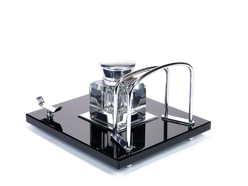 Gabinetowy kałamarz Art Deco z listownikiem, lata 20 Polska - 170355