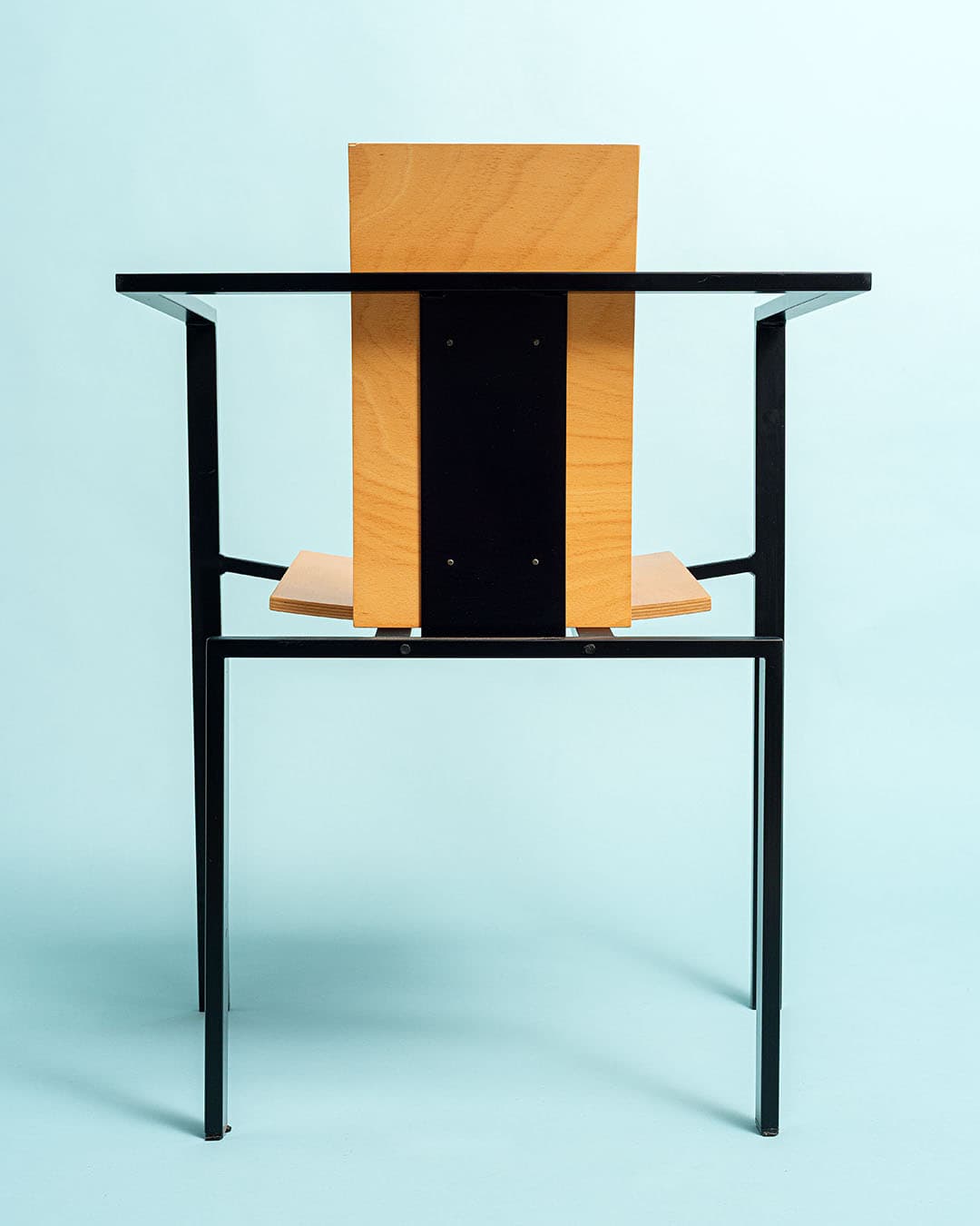 Chair Trix, plywood, black metal, by K. F. Förster, Germany, 1980s. - 170373