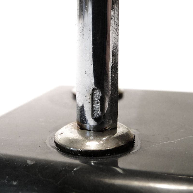 Listownik Art Deco lata 20, nikiel i marmur, Belgia. - 170380