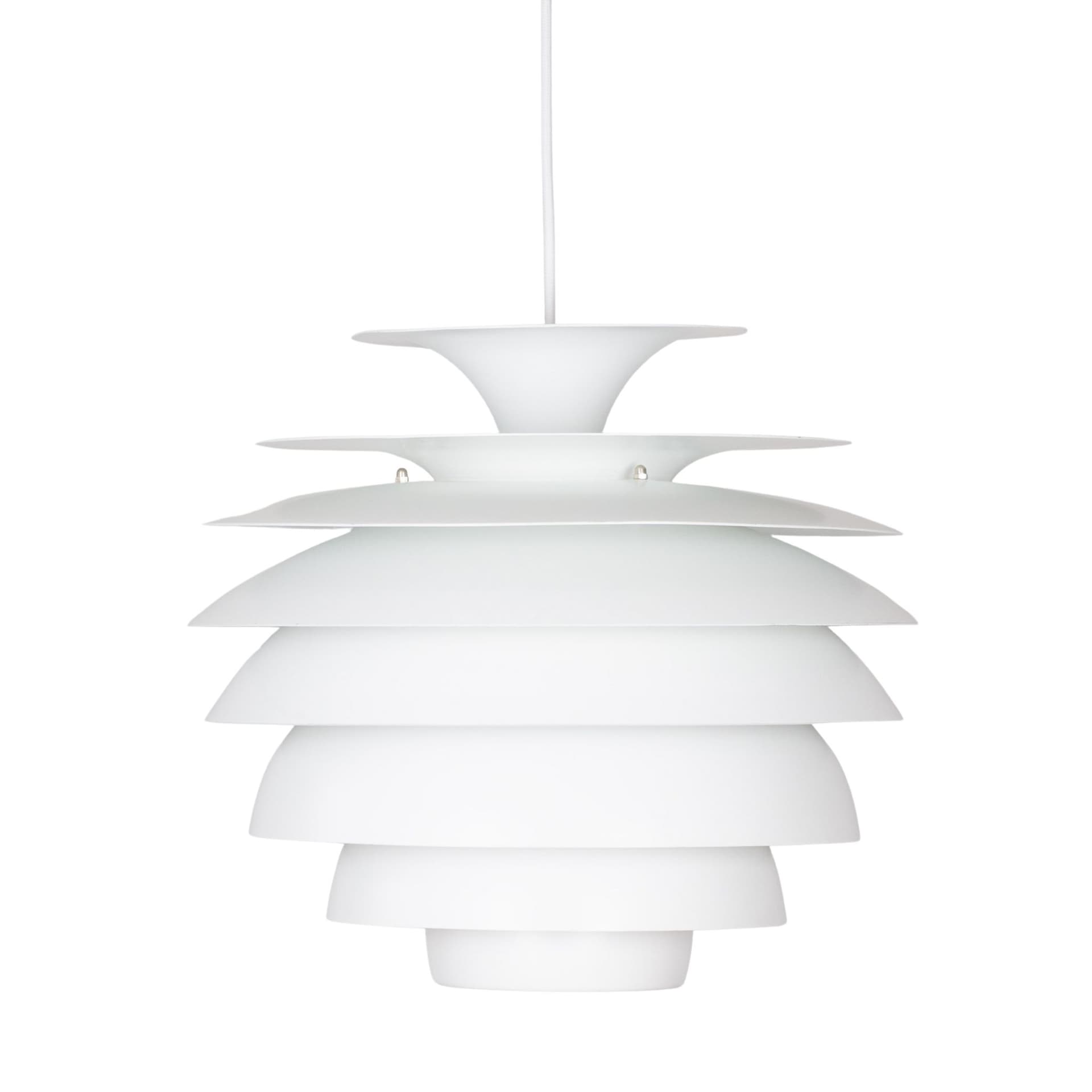 Copper Aluminum Pendant Lamp, by B. Nordsted for Lyskaer, Denmark, 1980s