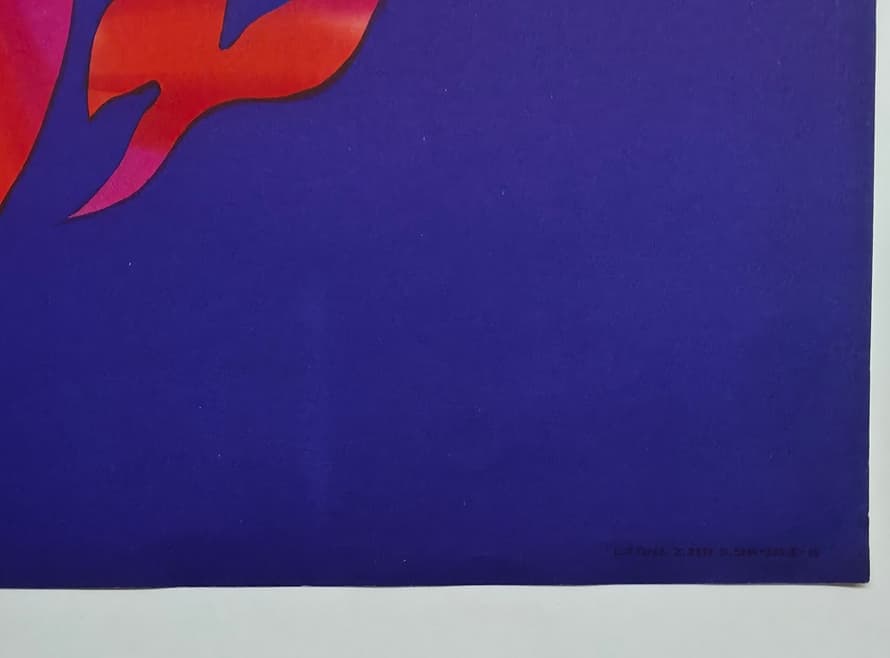 Cyrk głowa tygrysa w płomieniach (Oryginalny plakat cyrkowy), aut. T. Jodłowski, 1970 - 173510