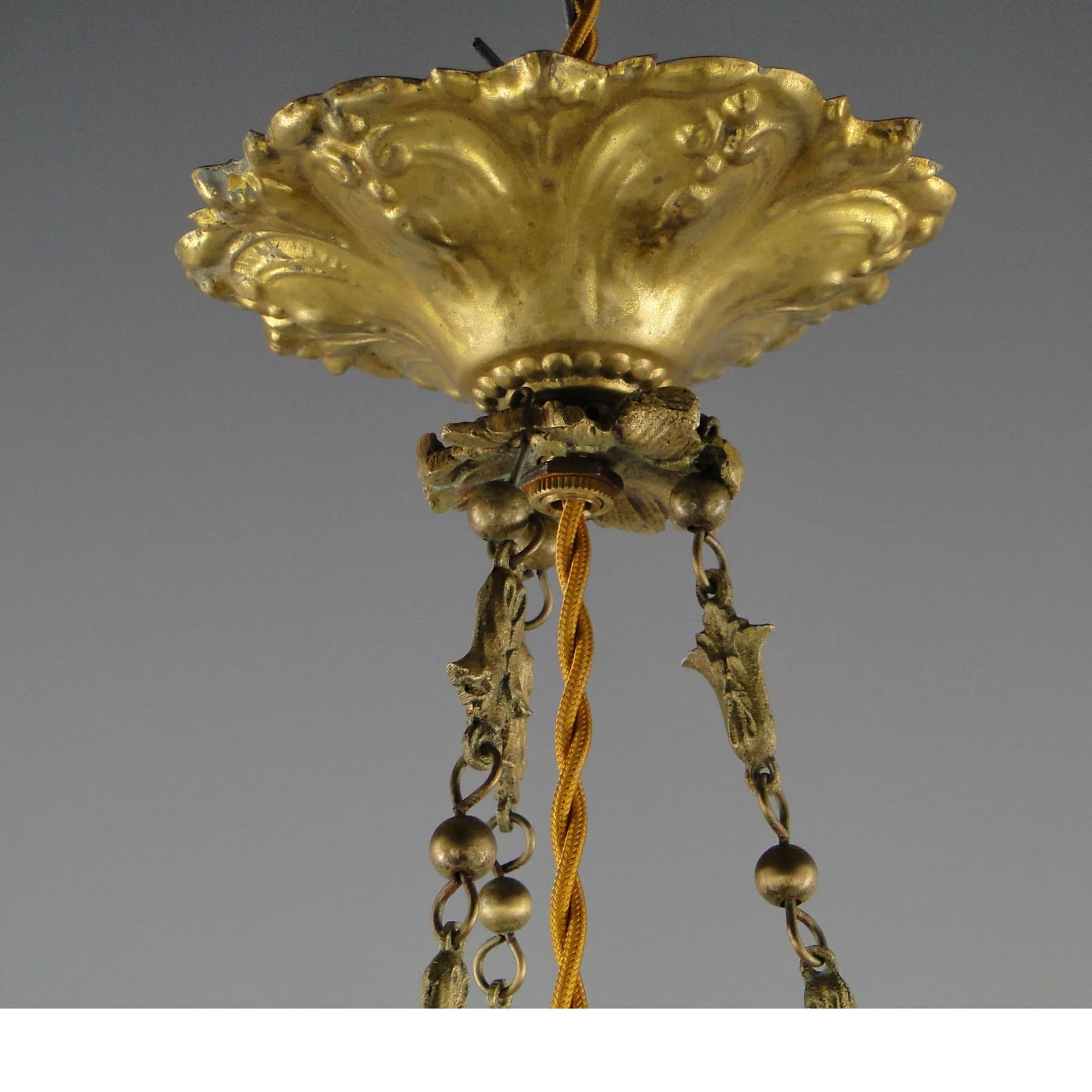 Neo-Baroque Chandelier, golden crystal, France, 19th c. - 11061