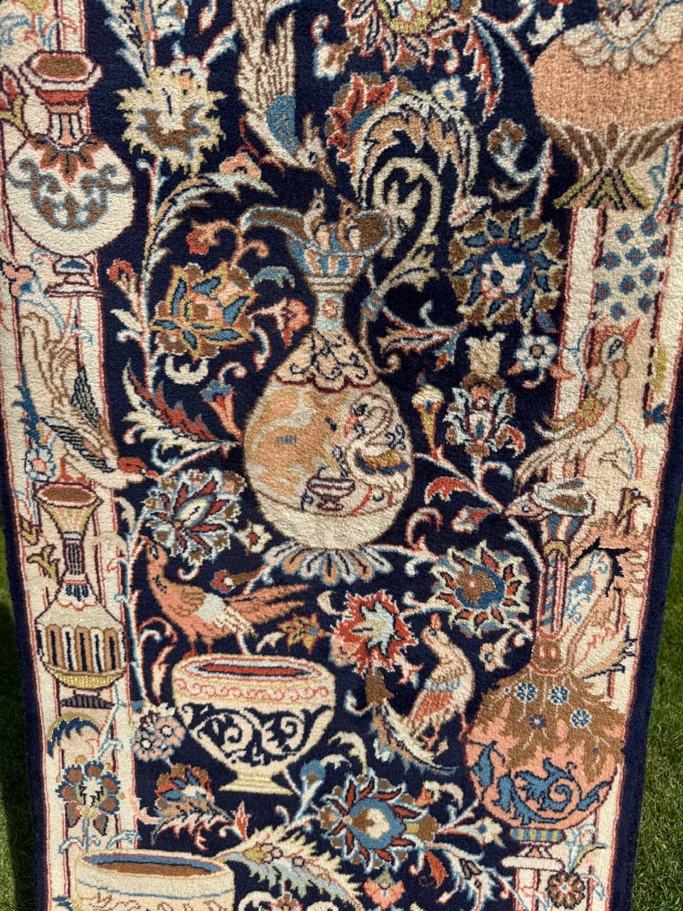 Runner Kaschmar, navy blue, wool, Iran - 170578