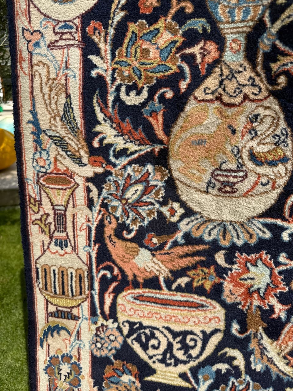 Runner Kaschmar, navy blue, wool, Iran - 170572