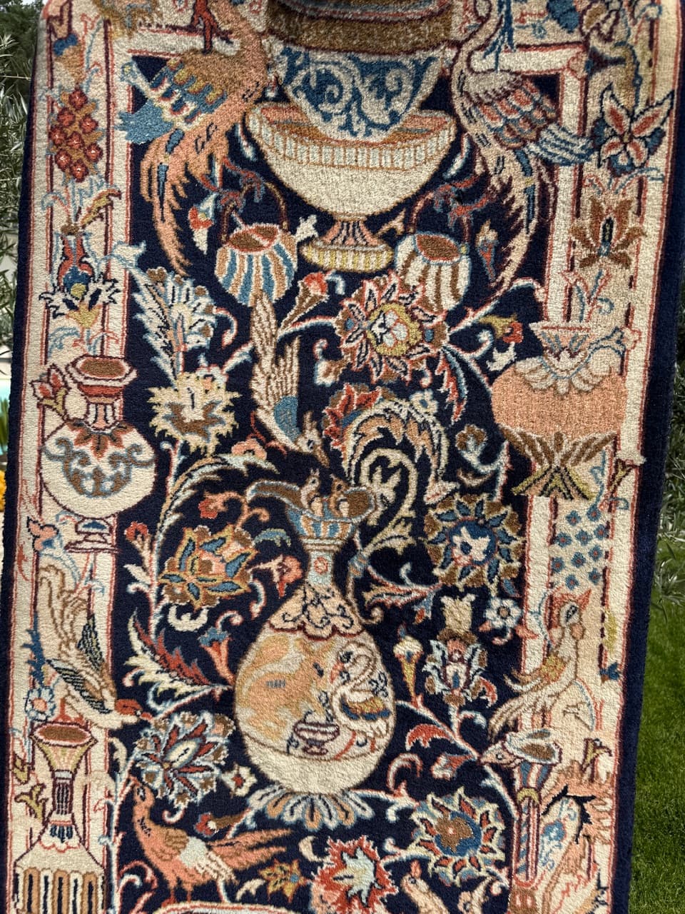 Runner Kaschmar, navy blue, wool, Iran - 170570