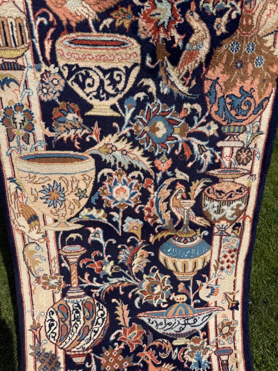 Runner Kaschmar, navy blue, wool, Iran - 170567