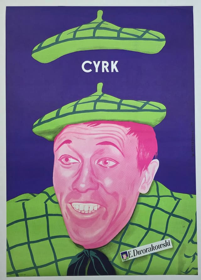 Cyrk (Oryginalny plakat cyrkowy), aut. W. Mysyrowicz, 1974 - WYMIARY