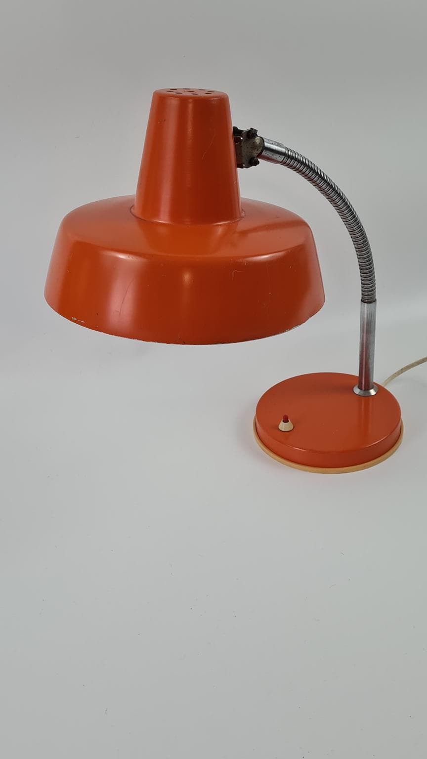 Lampa biurkowa, pomarańczowy, metal, Węgry, lata 70. - 170738