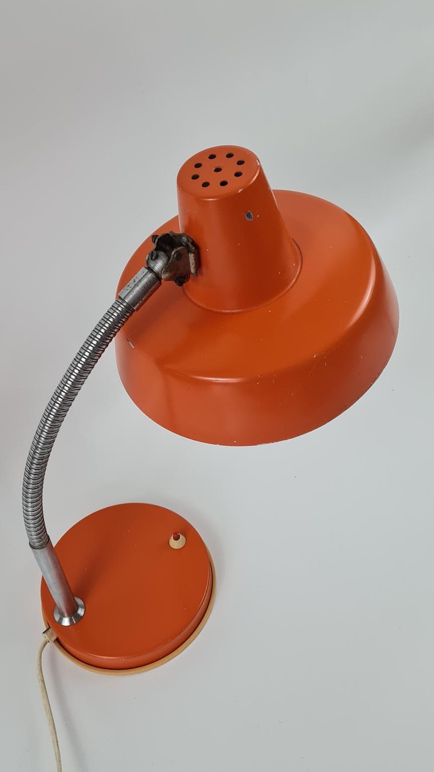 Lampa biurkowa, pomarańczowy, metal, Węgry, lata 70. - 170740