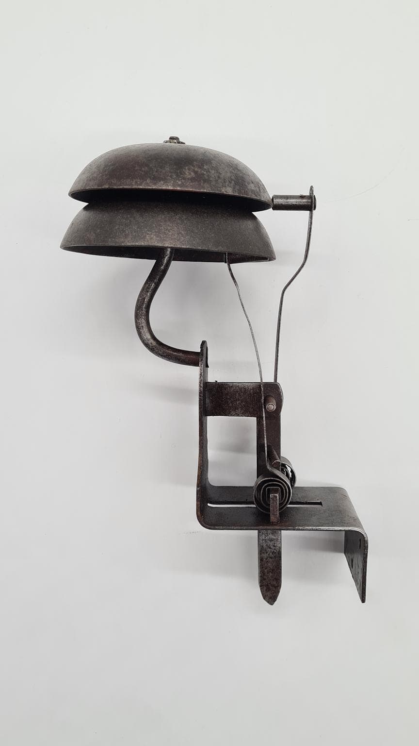 Dzwonek do drzwi, secesja, metal szary, Francja, XIX wiek - 170744