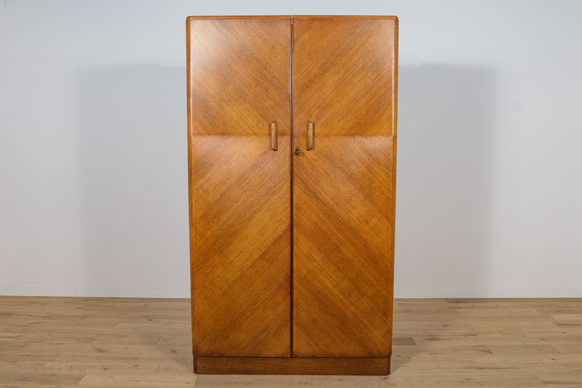 Szafa dwudrzwiowa Art Deco, dąb jasnobrązowy, Fitrobe, Wielka Brytania, lata 30. - 170841