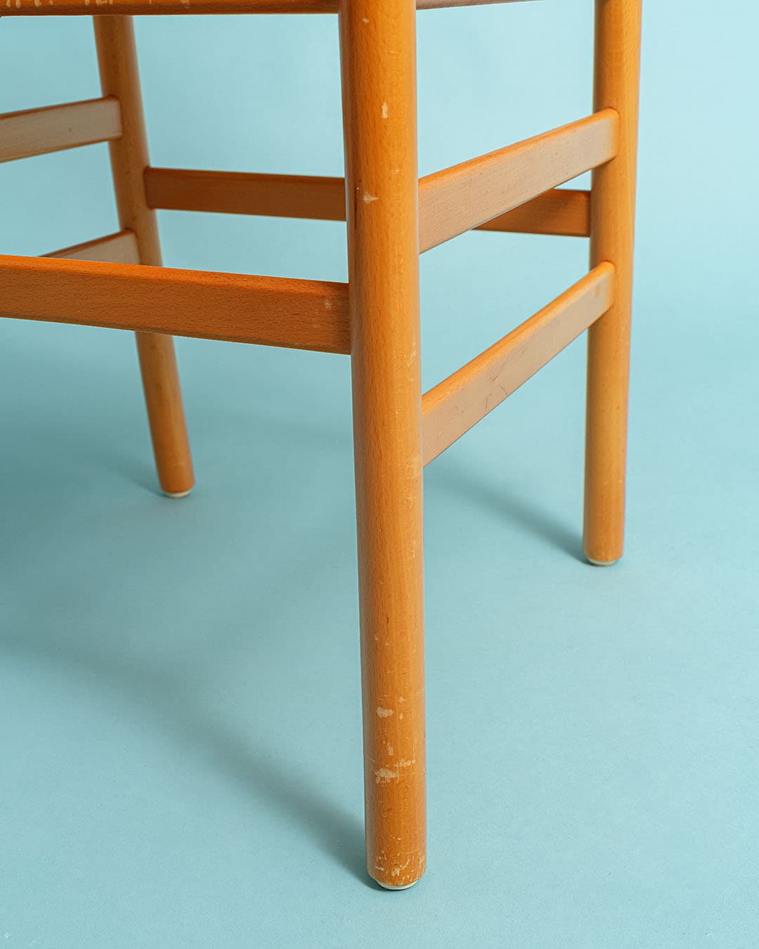 Set of Dining Chairs, beige, beech, cord, Denmark, 1980s. - 170947