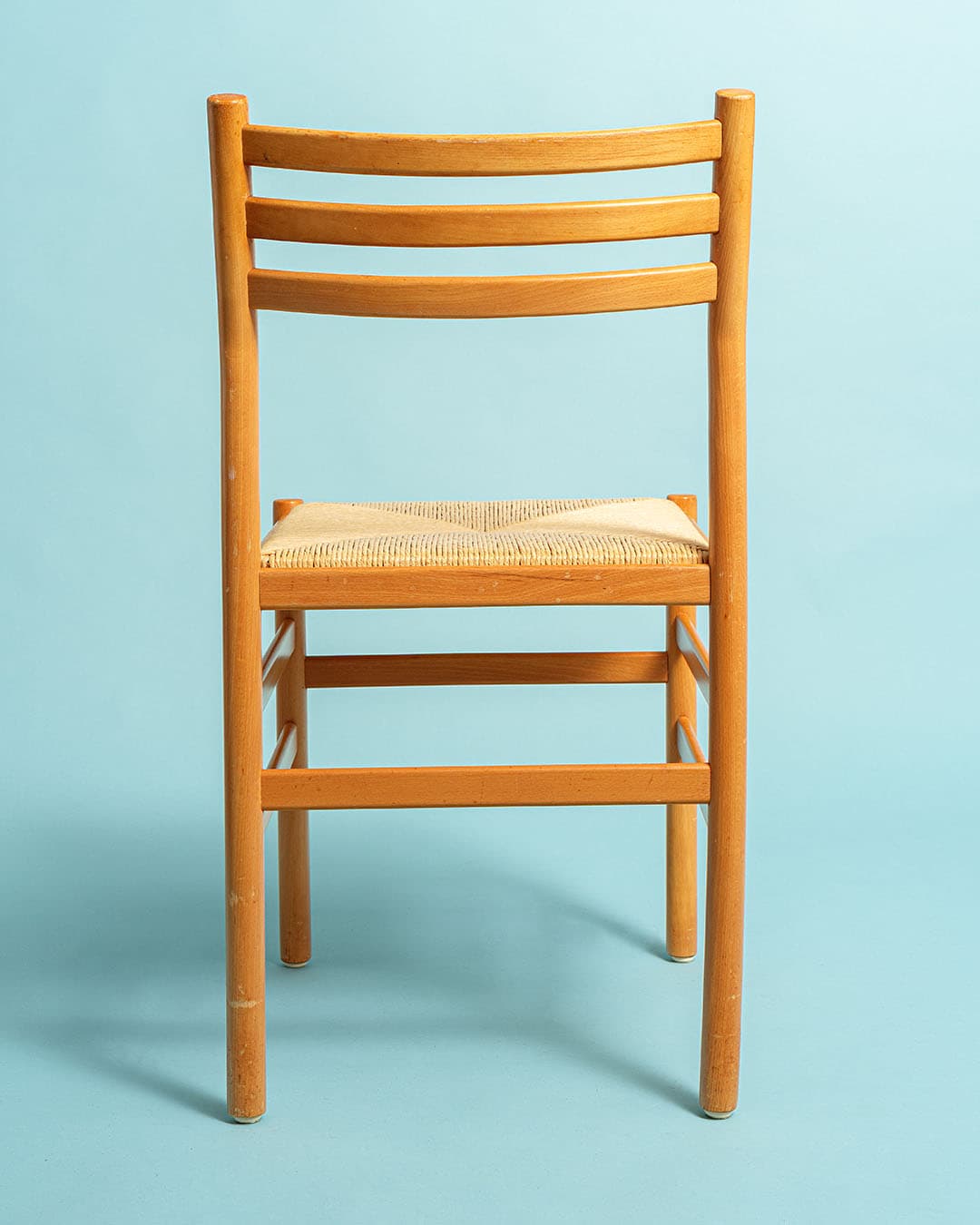 Set of Dining Chairs, beige, beech, cord, Denmark, 1980s. - 170951