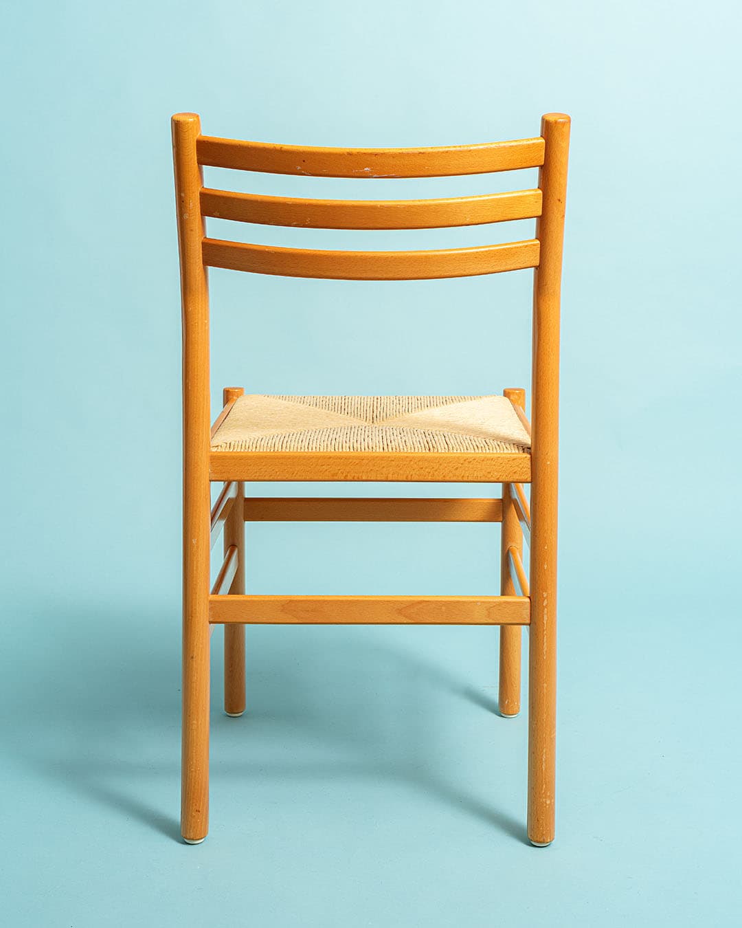 Set of Dining Chairs, beige, beech, cord, Denmark, 1980s. - 170957