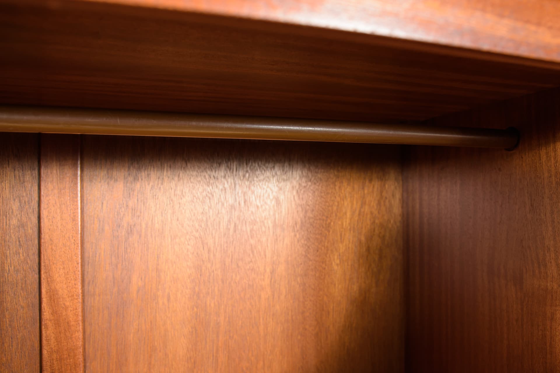 Three-door wardrobe, brown teak, G-Plan, United Kingdom, 1960s. - 171011