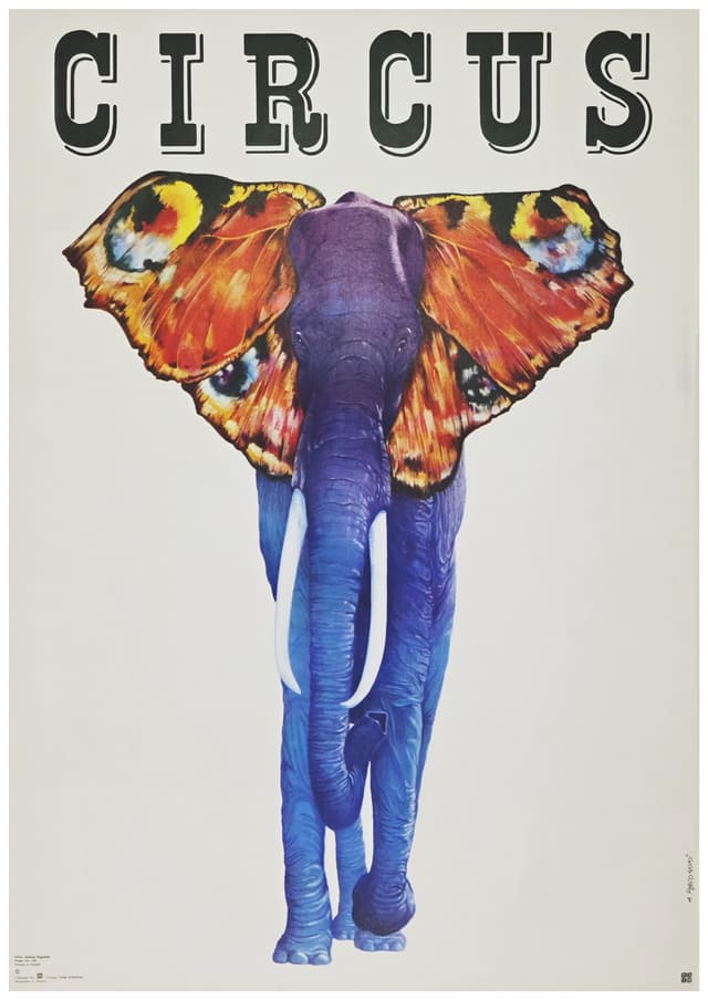 Circus (Oryginalny plakat cyrkowy), aut. A. Pągowski, 1979 - WYMIARY
