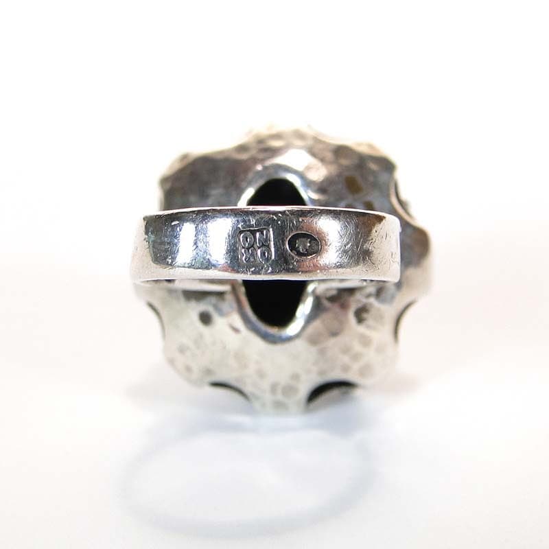 Pierścień modernistyczny, srebro, Polska, lata 60. - 171064