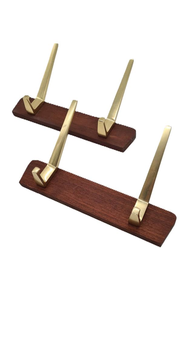 Para duńskich wieszaków ściennych z połowy XX wieku - WYMIARY