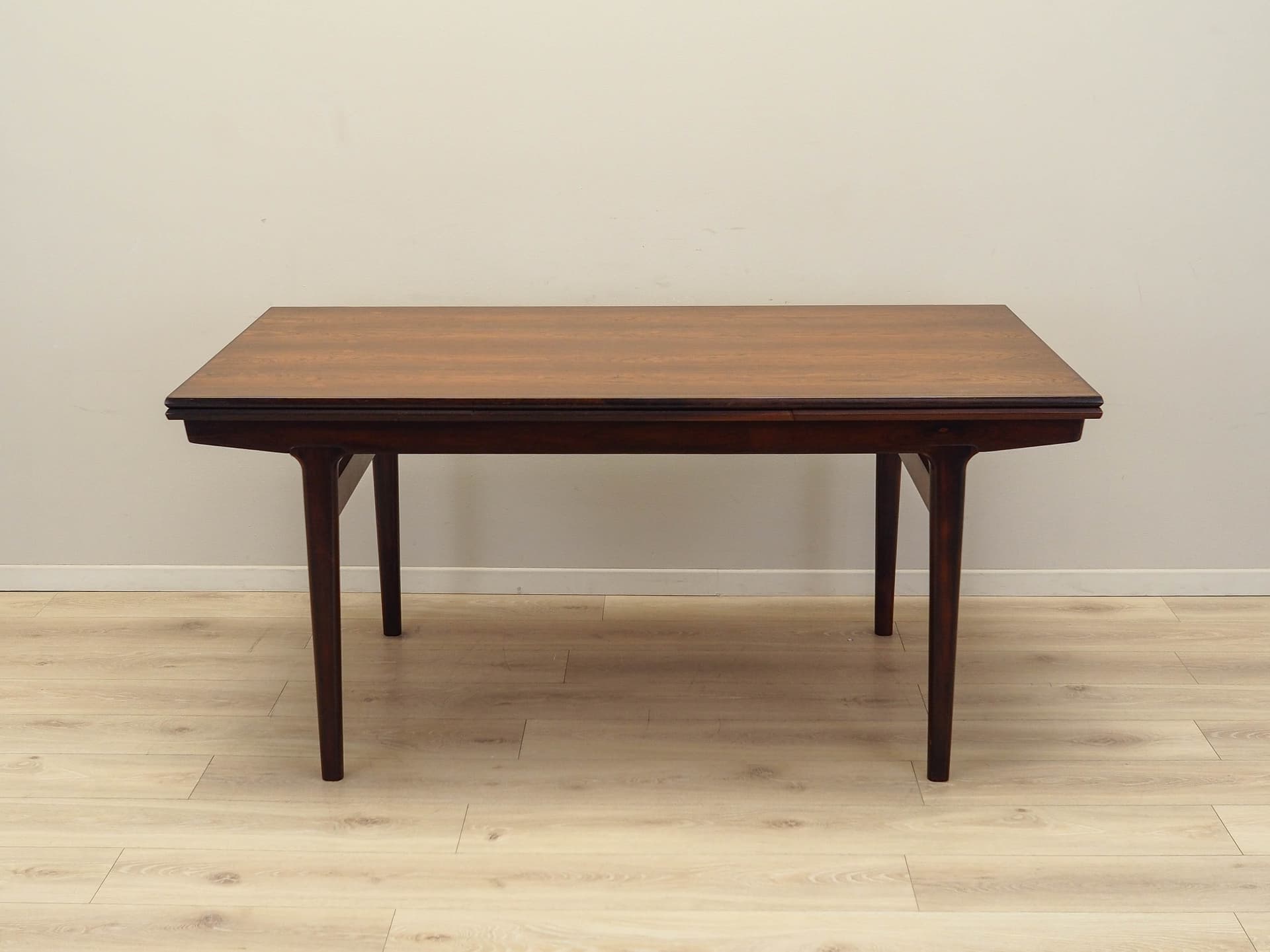 Stół jadalniany, palisander brązowy ciemny, proj. H. Kjaernulf, Dania, lata 60. - 171483