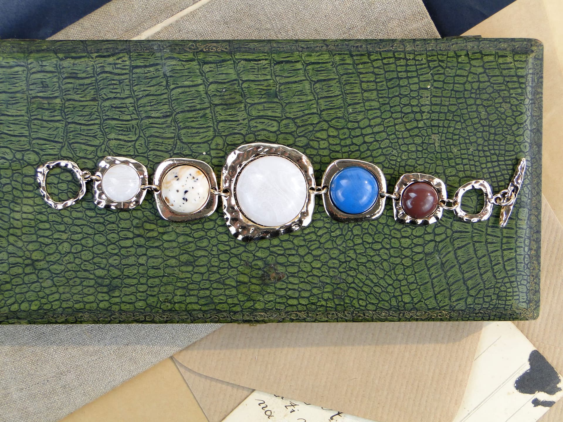 Bransoletka złota, mosiądz, lata 90. - 171597