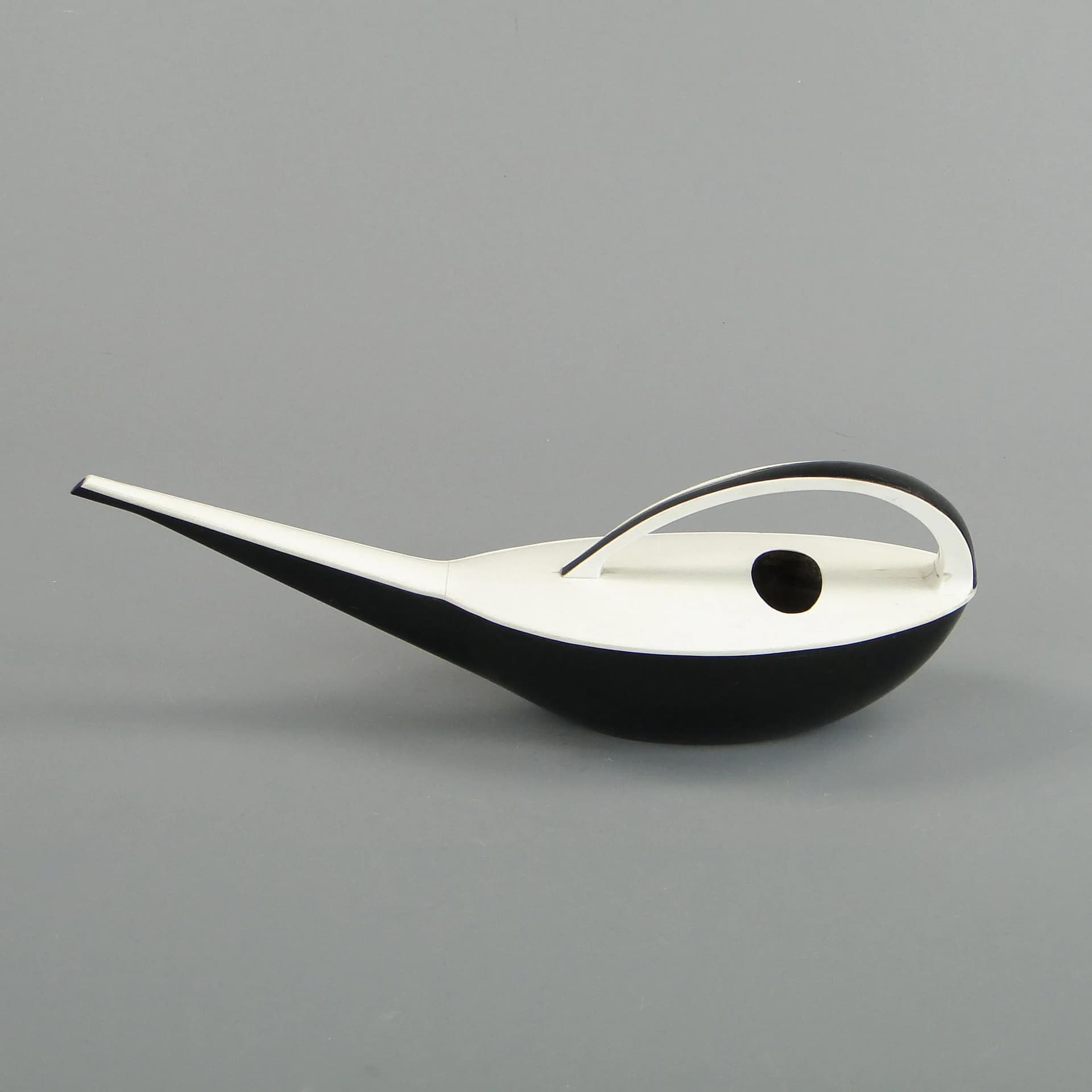 Watering Can, black, plastic, by K. Kunis, Germany, 1960s. - 11327