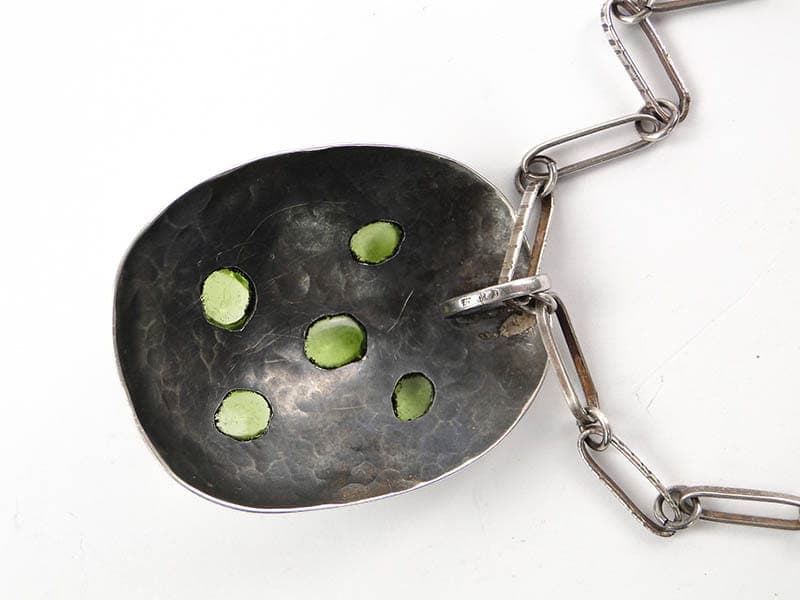 Naszyjnik modernistyczny, srebro, Polska, lata 60. - 171779