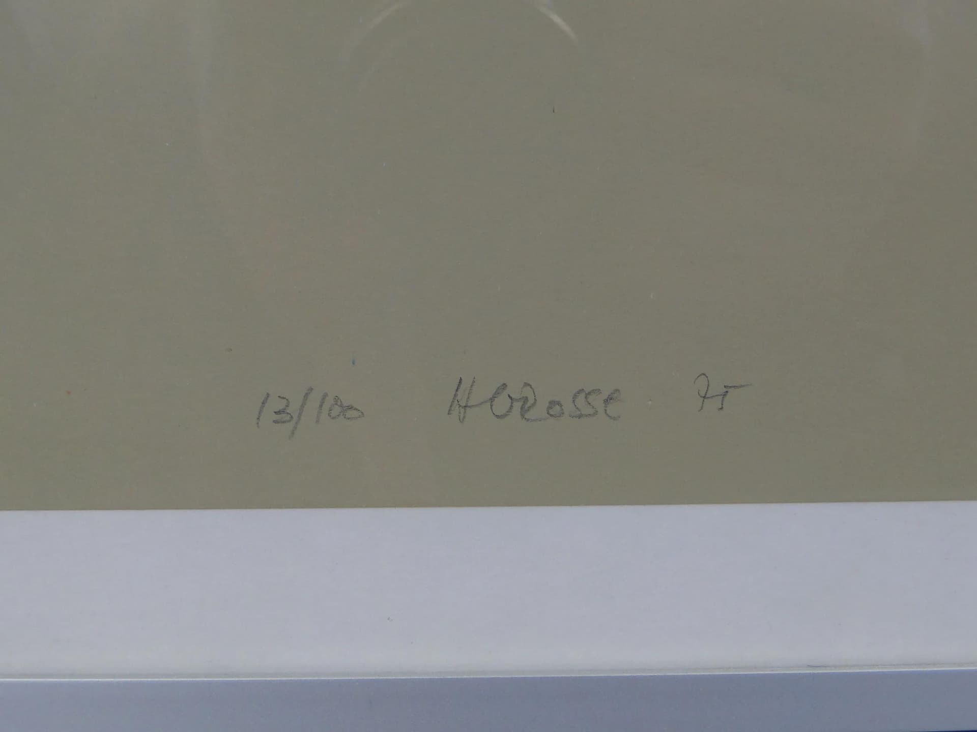 Print, multicolor serigraph, paper, by H. Grohe, Germany, 1970s. - 11435