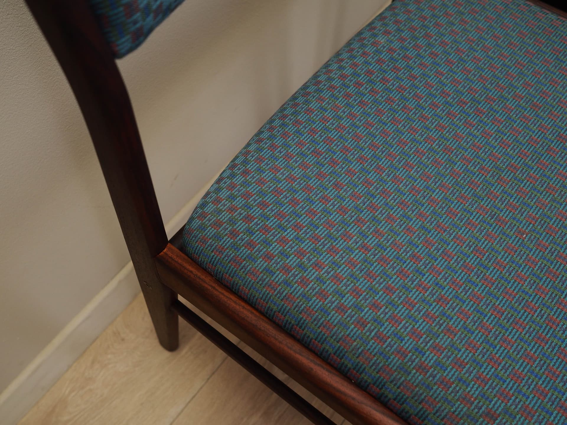 Komplet trzech krzeseł, palisander multikolor, Dania, lata 70. - 171802