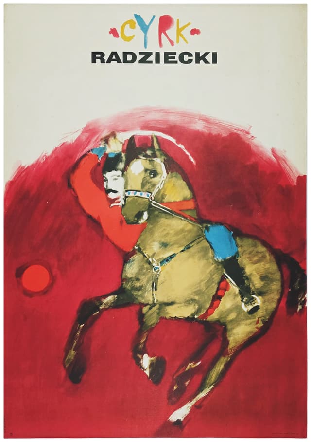 Cyrk radziecki (Oryginalny plakat cyrkowy), aut. M. Urbaniec, 1970 - WYMIARY