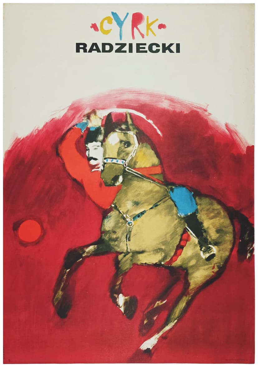 Cyrk radziecki (Oryginalny plakat cyrkowy), aut. M. Urbaniec, 1970