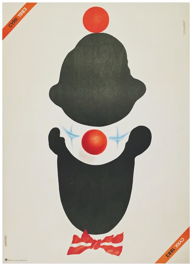 Cyrk 1883-1983 (Oryginalny plakat cyrkowy), aut. M. Urbaniec, 1983 - WYMIARY