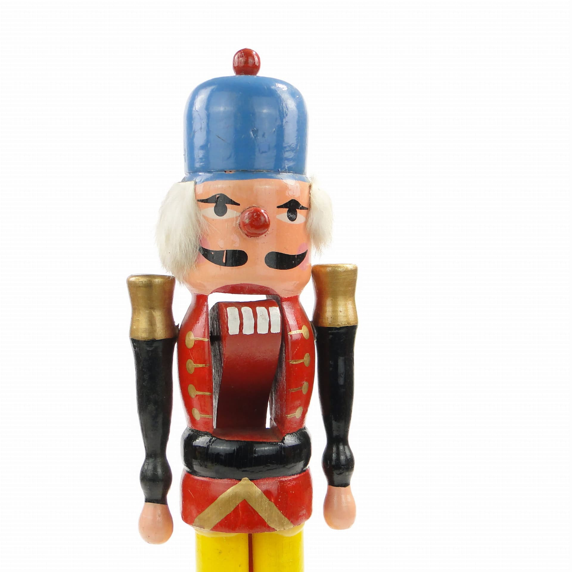 Dziadek do orzechów figuralny, wielokolorowy, drewno polichromowane, Austria, lata 60. - 171919