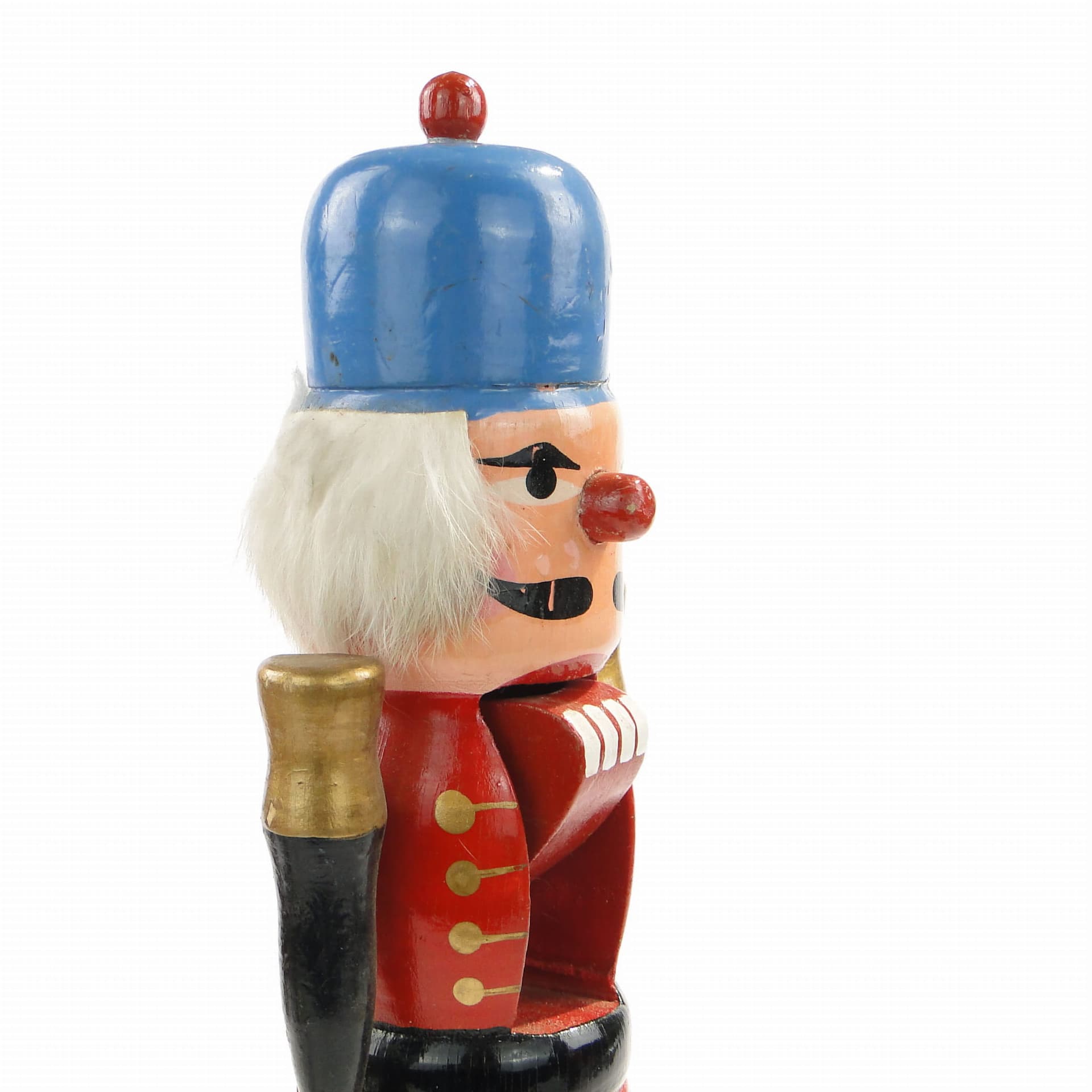 Dziadek do orzechów figuralny, wielokolorowy, drewno polichromowane, Austria, lata 60. - 171917