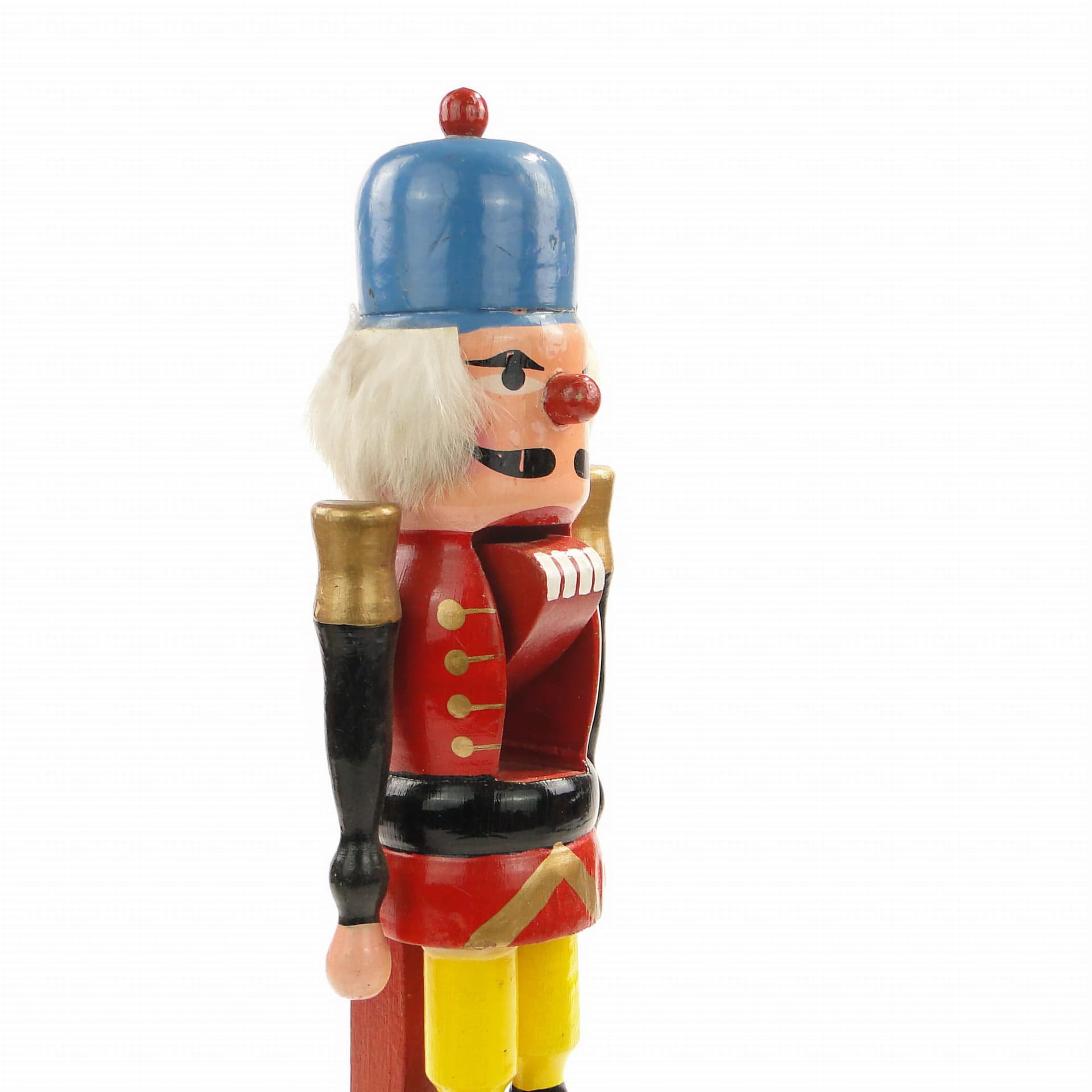 Dziadek do orzechów figuralny, wielokolorowy, drewno polichromowane, Austria, lata 60. - 171915