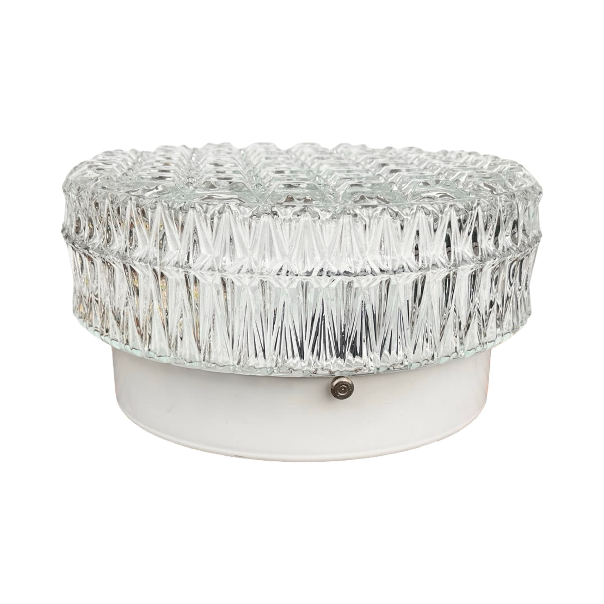 Kryształowy plafon/kinkiet Kamenický Šenov, lata 70. | Styl Brusel | Stan bardzo dobry - 172077