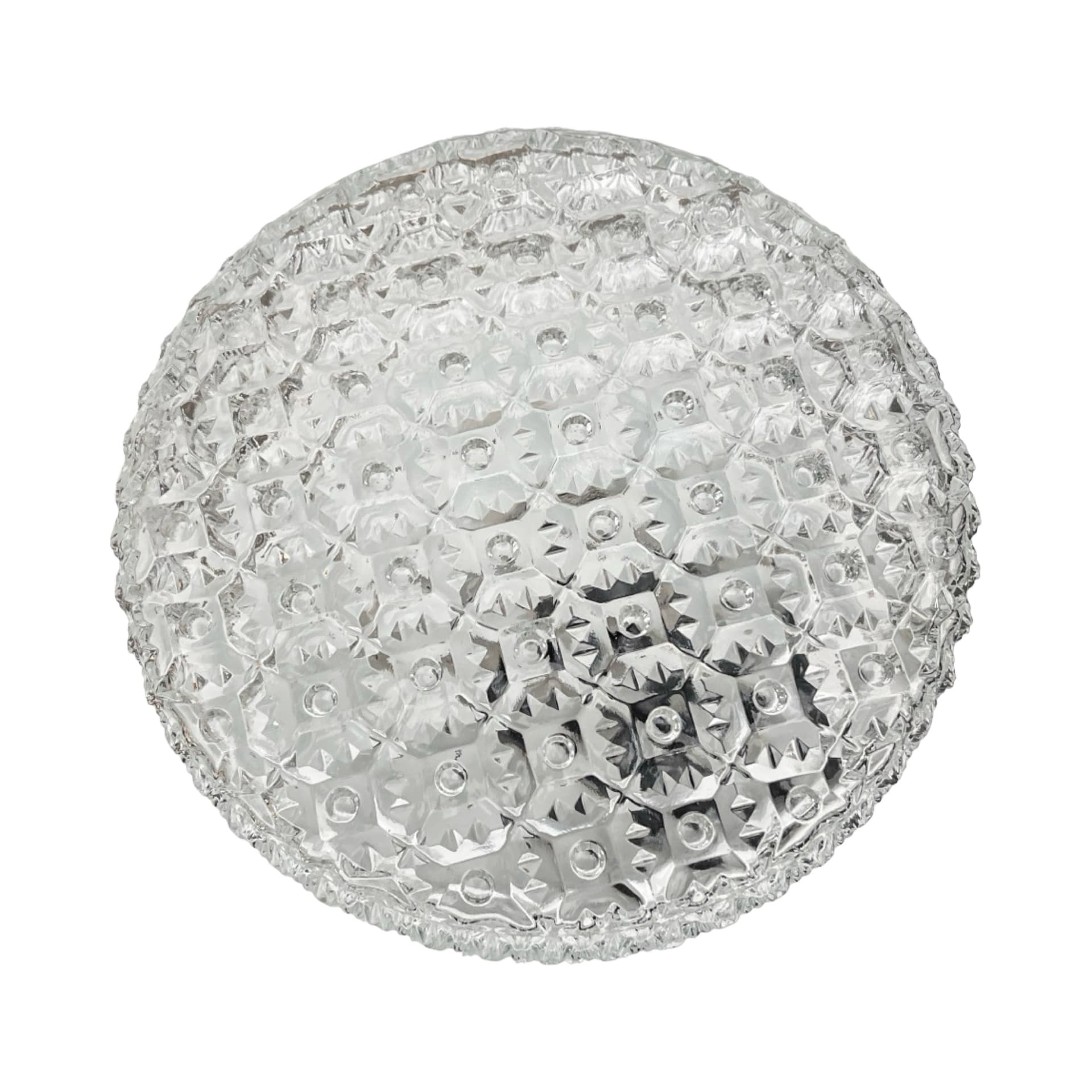 Kryształowy plafon/kinkiet Kamenický Šenov, lata 70. | Styl Brusel | Stan bardzo dobry - 172073