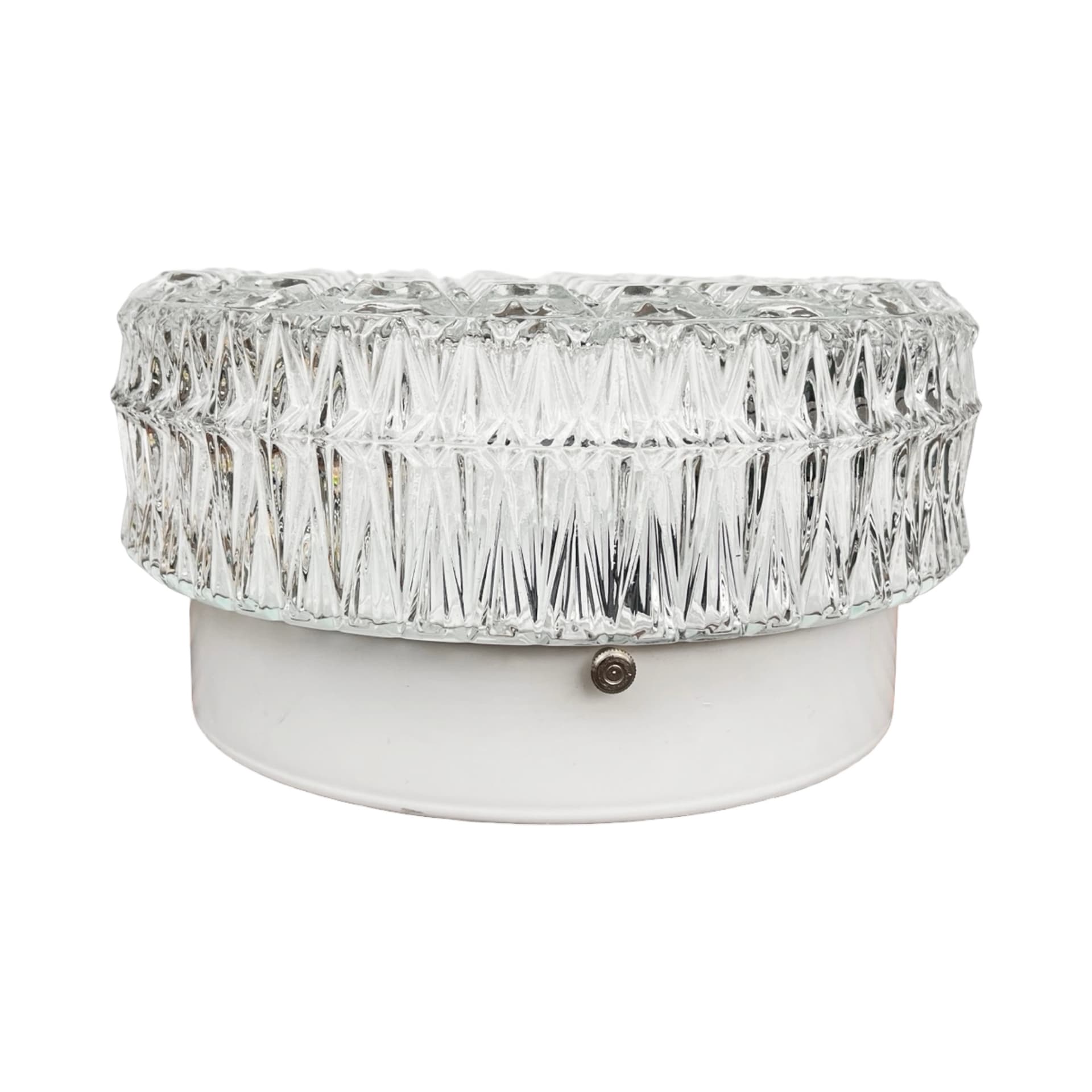 Kryształowy plafon/kinkiet Kamenický Šenov, lata 70. | Styl Brusel | Stan bardzo dobry - 172075