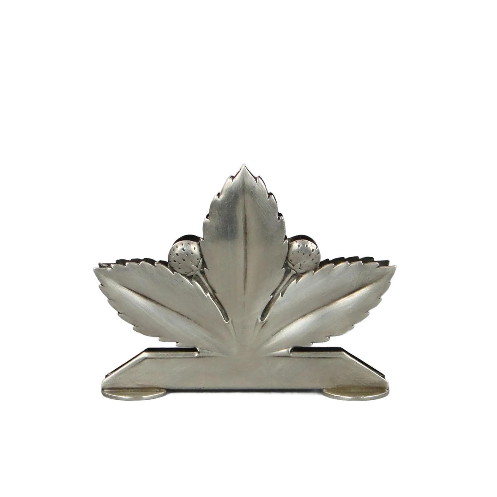 Napkin Holder Art Deco, silver, Wellner, Germany, 1930s