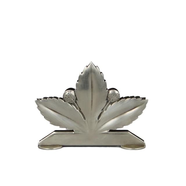 Napkin Holder Art Deco, silver, Wellner, Germany, 1930s - DIMENSION