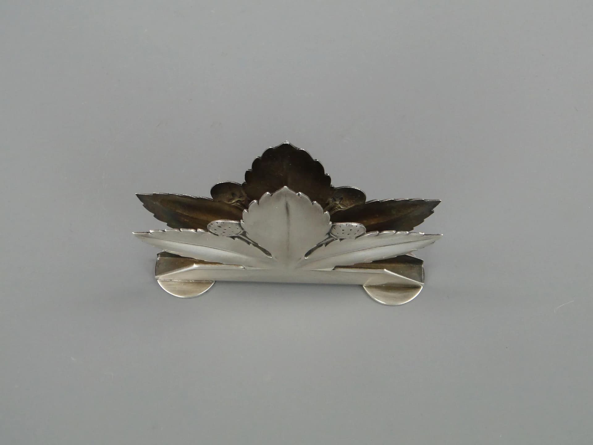 Napkin Holder Art Deco, silver, Wellner, Germany, 1930s - 11454