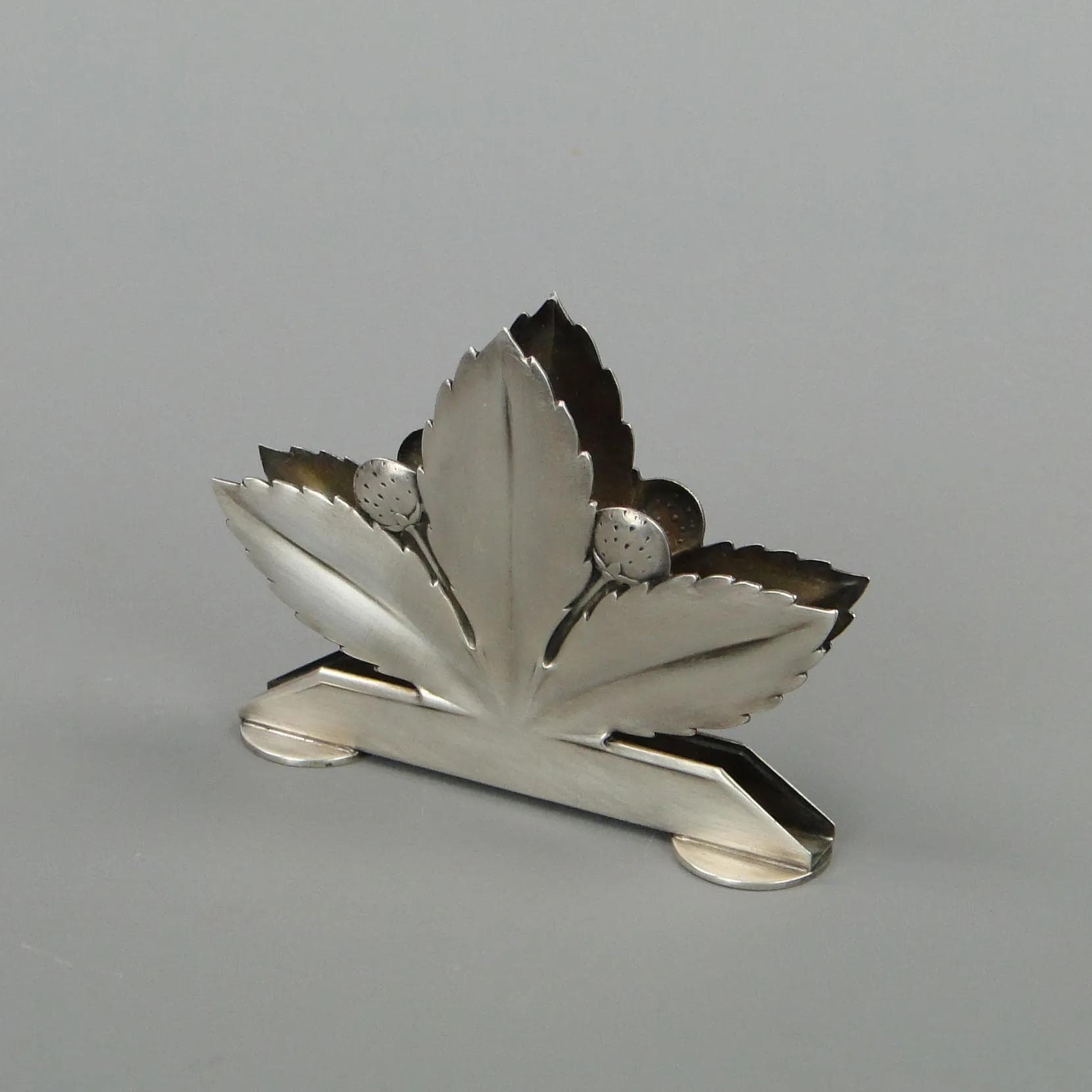 Napkin Holder Art Deco, silver, Wellner, Germany, 1930s - 11452