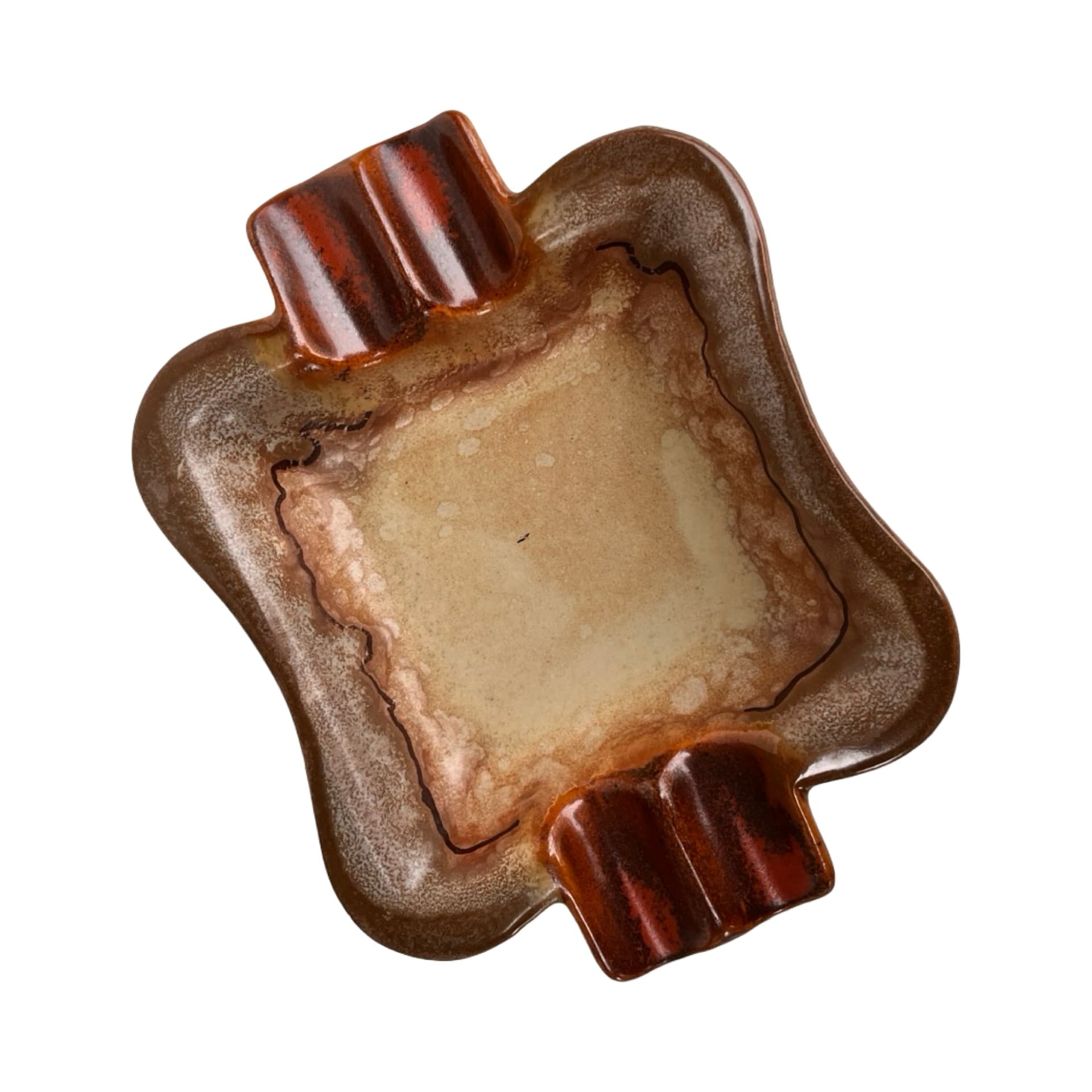 Popielniczka ceramiczna fat lava sygnowana, Niemcy, lata 70. - 172127