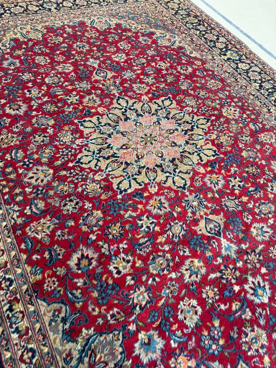 Dywan Keshan, czerwony, wełna, Iran - 172168