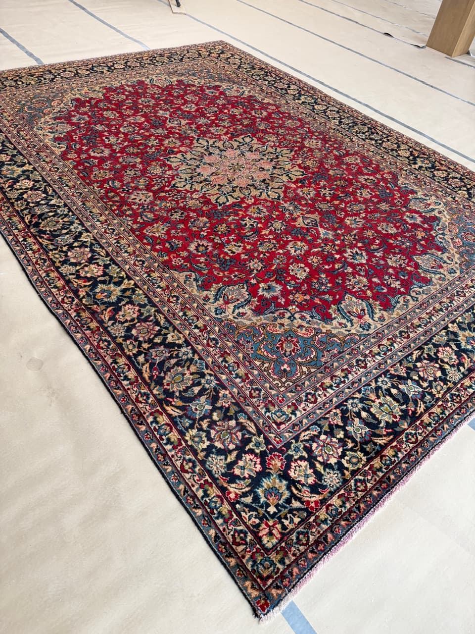 Dywan Keshan, czerwony, wełna, Iran - 172160