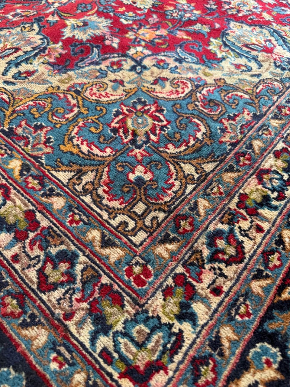 Dywan Keshan, czerwony, wełna, Iran - 172166