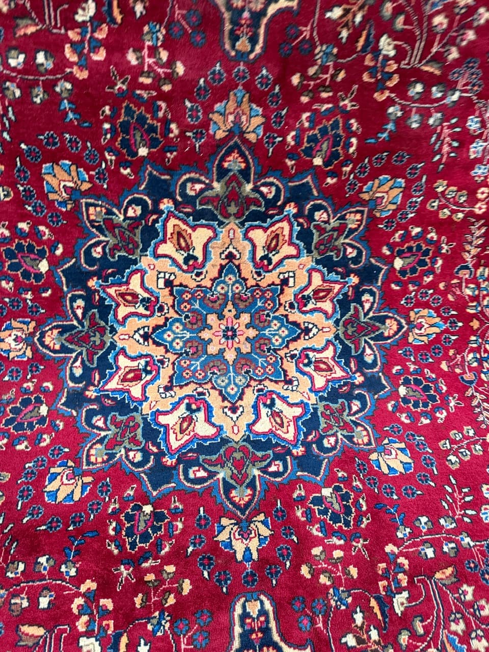 Rug Meshed, maroon wool, Iran - 172183