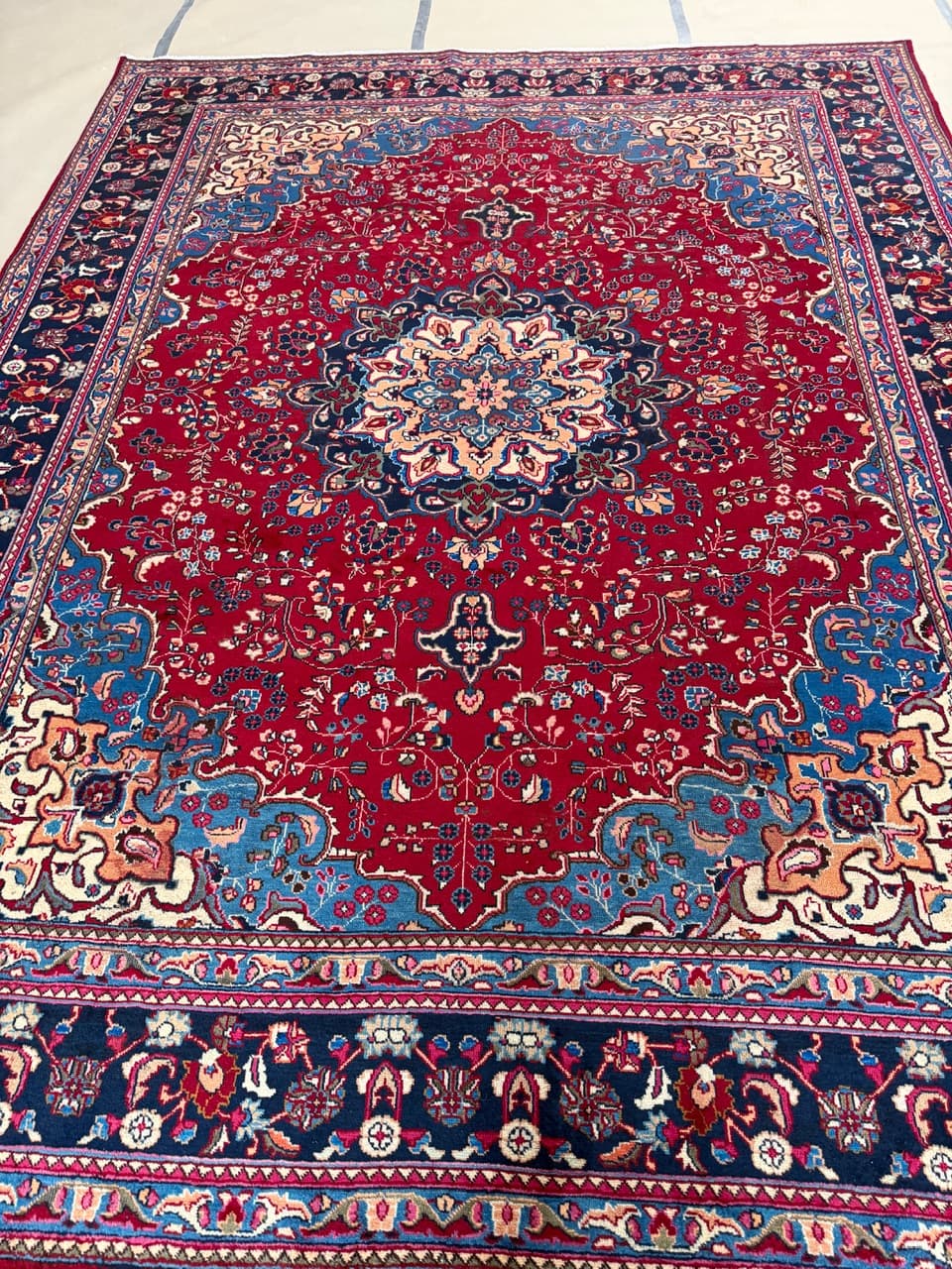 Rug Meshed, maroon wool, Iran - 172182