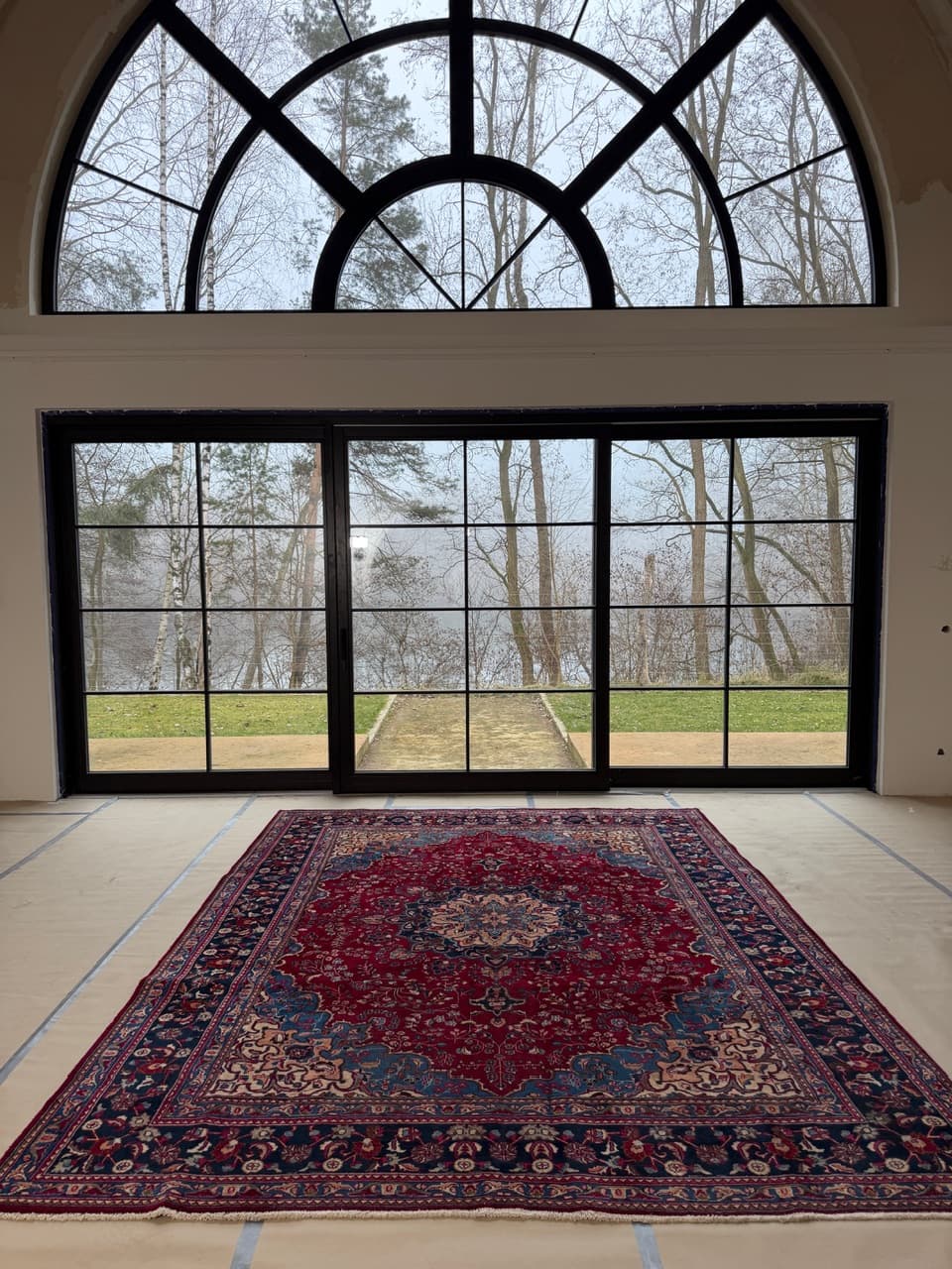 Rug Meshed, maroon wool, Iran - 172172